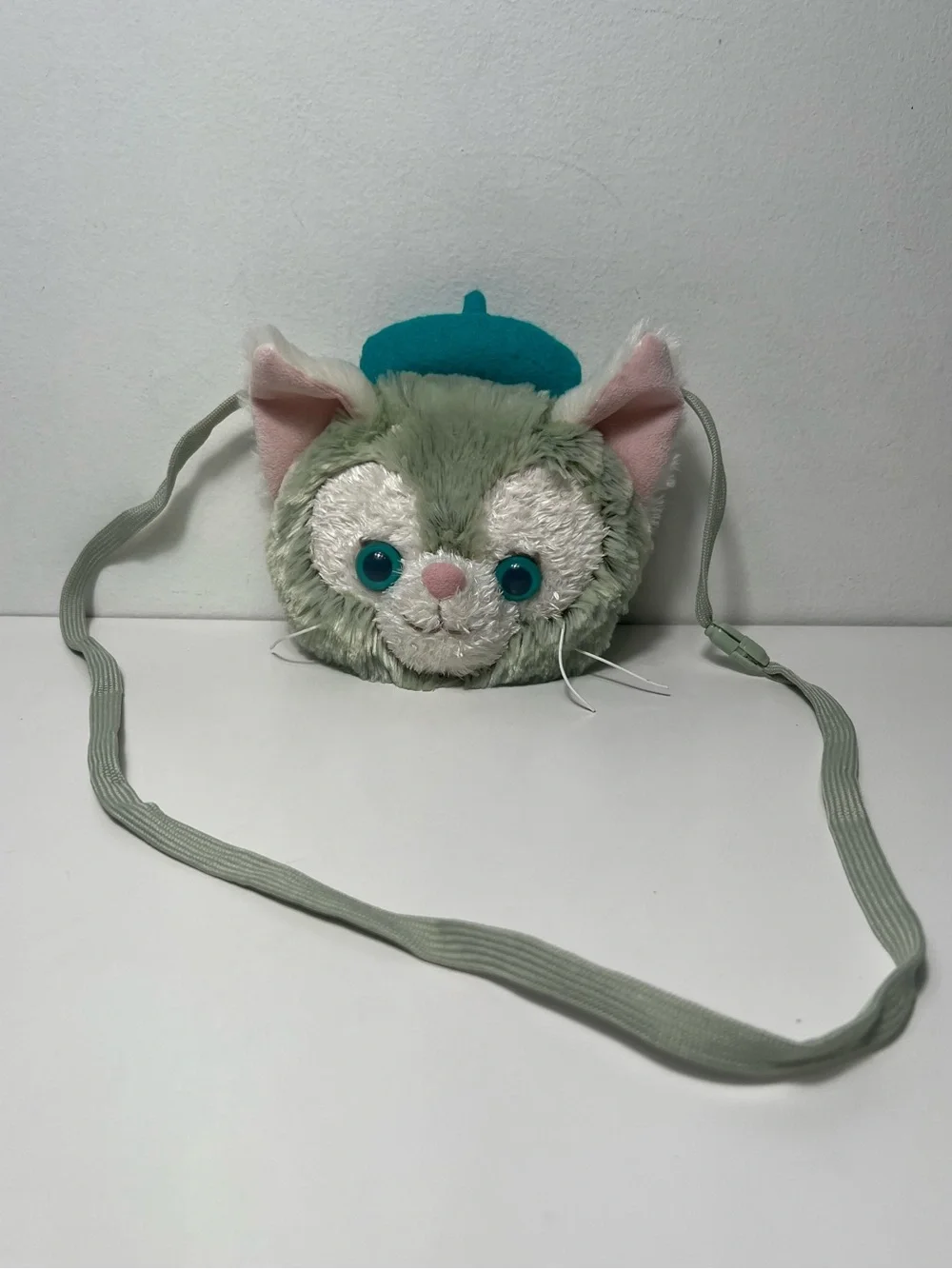 Tokyo Disney Sea Gelatoni Duffy Friend Cat Plush Coin Purse Crossbody Bag